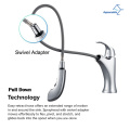 Aquacubic Modern Chrome Kitchen Faucet with Pull-Out Sprayer for RV Bar Kitchen